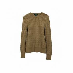 Lauren Ralph Lauren Brown Cable Knit Sweater
